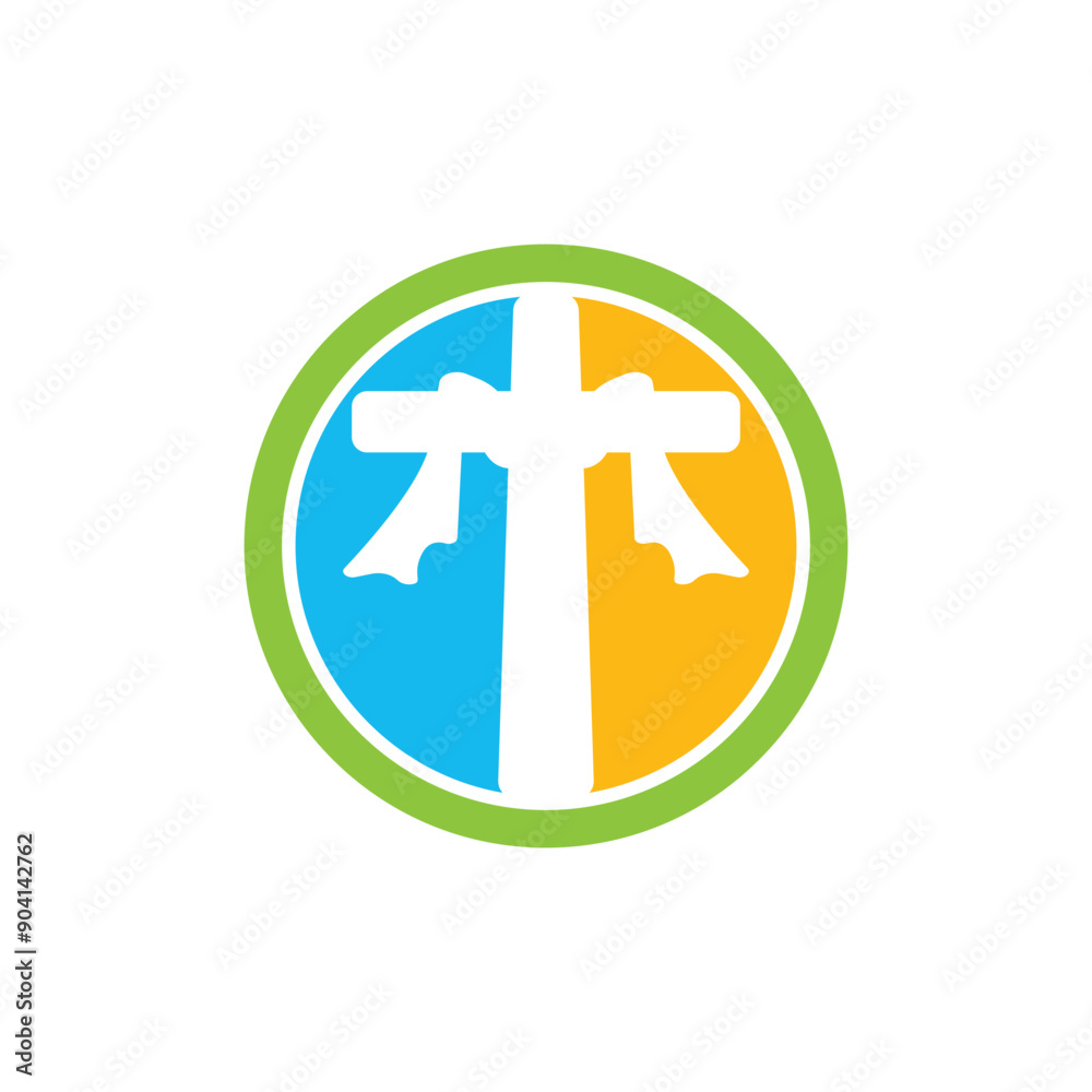 happy good friday with cross vector happy good friday with cross vector