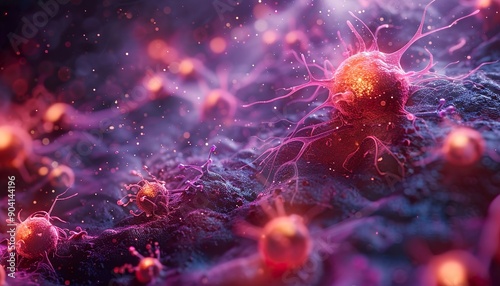 Genetically Modified CAR T-Cells in Action - 3D
