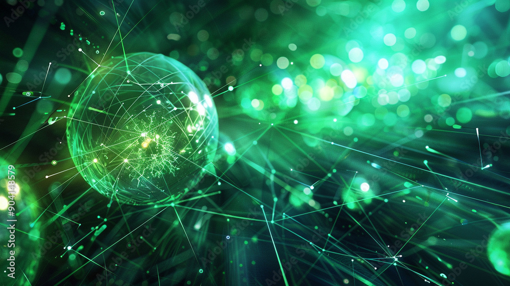 Obraz premium Communication technologies, global possibilities over the Earth. AI generated