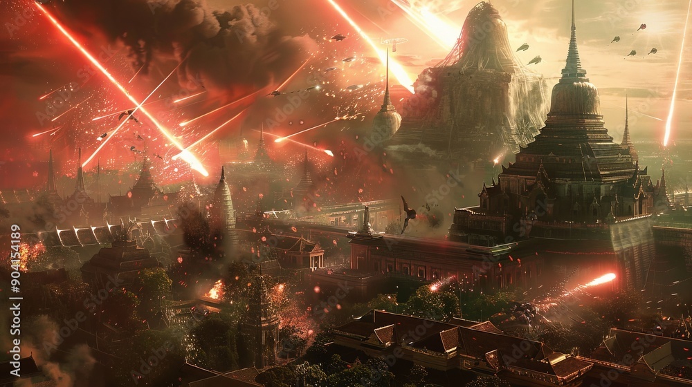 Ayutthaya's ancient city is transformed into a battleground as ...