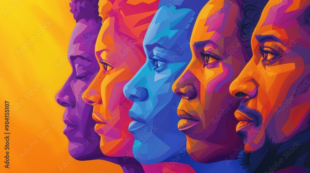 A Close-up Shot of a Abstract diversity soul group reunions, diverse spiritual family gatherings A Close-up Shot of a Abstract diversity soul group reunions, diverse spiritual family gatherings