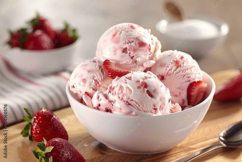 Indulge in the delightful experience of savoring a delectable vegan strawberry ice cream made from fresh strawberries. Perfect for any occasion, this exquisite treat is a true delight Indulge in the delightful experience of savoring a delectable vegan strawberry ice cream made from fresh strawberries. Perfect for any occasion, this exquisite treat is a true delight