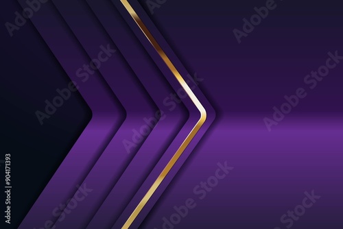 Abstract background with purple and gold geometric shapes.