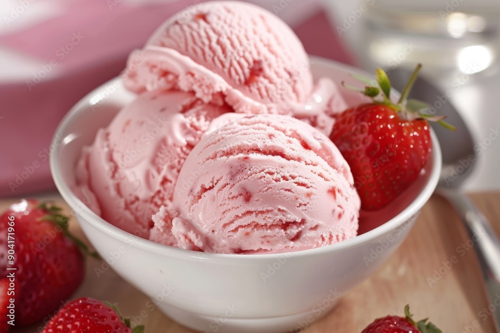 Pamper yourself with a delicious vegan strawberry ice cream crafted from fresh strawberries. This dairyfree treat provides a satisfying indulgence for your enjoyment and pleasure Pamper yourself with a delicious vegan strawberry ice cream crafted from fresh strawberries. This dairyfree treat provides a satisfying indulgence for your enjoyment and pleasure