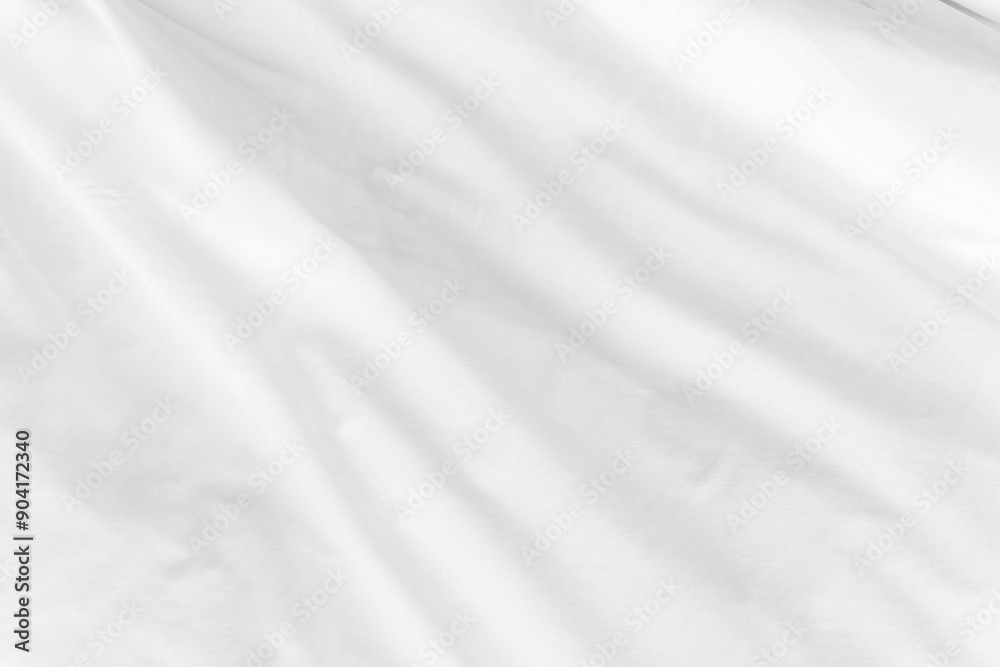 Close up white wrinkled fabric texture rippled surface, Soft focus for background. Close up white wrinkled fabric texture rippled surface, Soft focus for background.