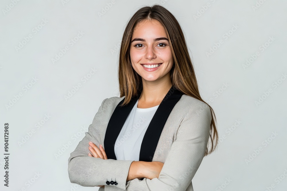 confident young female businesswoman confident young female businesswoman