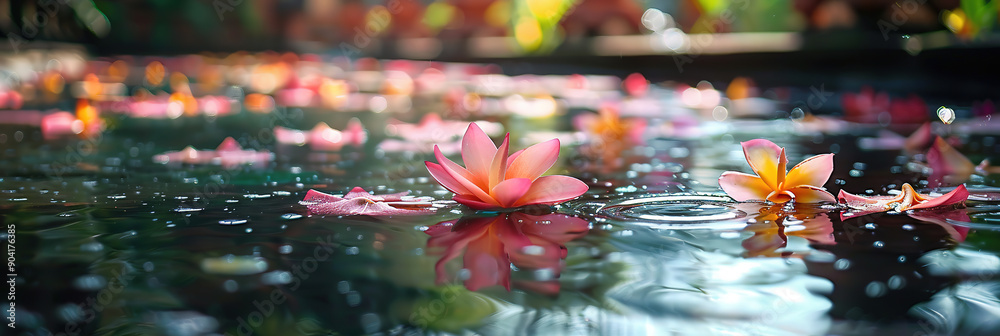 wallpaper of water, bright flower, temple wallpaper of water, bright flower, temple