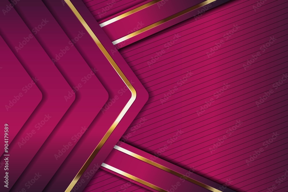 Abstract geometric background with pink and gold stripes. Abstract geometric background with pink and gold stripes.