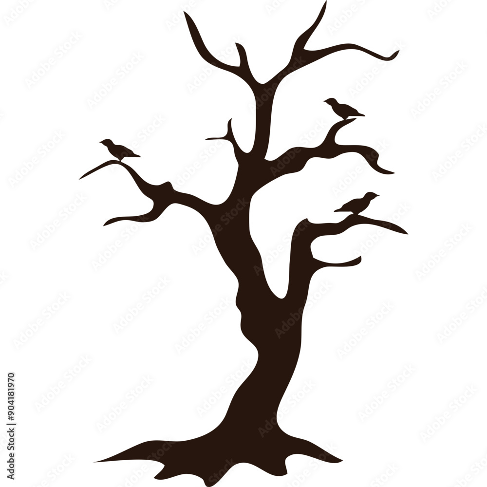 Halloween Dead Tree Silhouette
