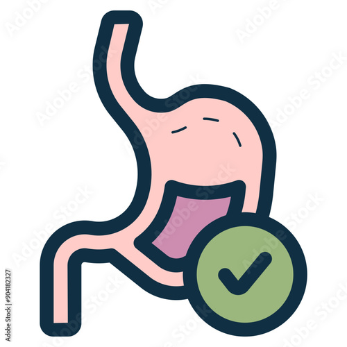 healthy stomach digestion icon