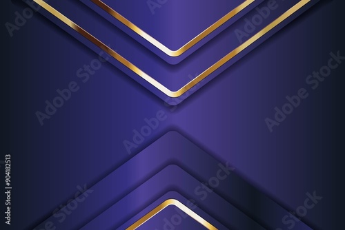 Abstract purple background with gold accents.