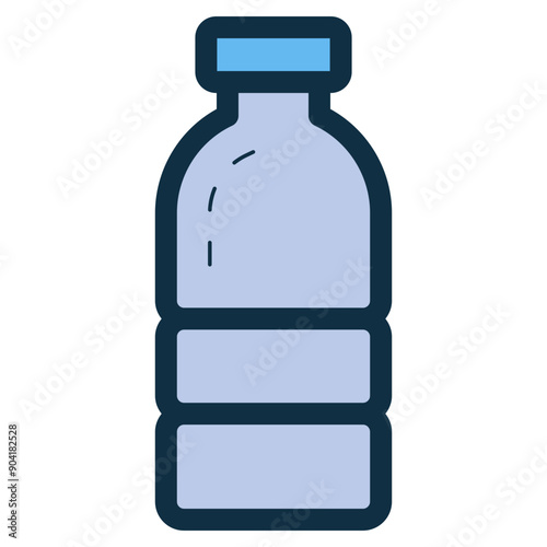 plastic water drink bottle icon