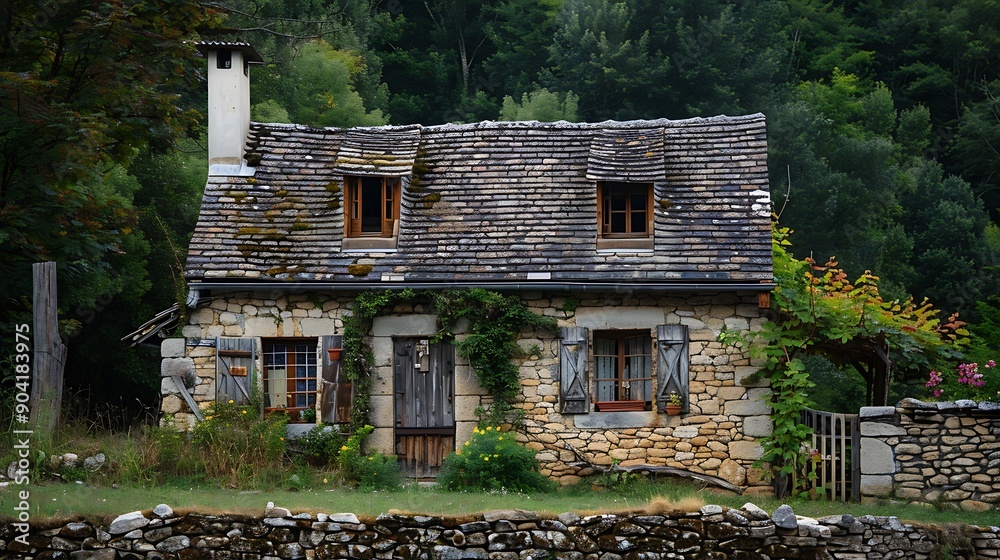A typical french rural stone home