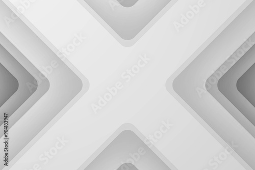 Abstract white and gray background with overlapping geometric shapes.