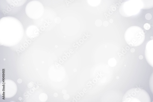 Abstract white background with bokeh effect.