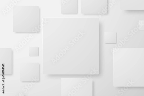 Abstract white background with overlapping squares.