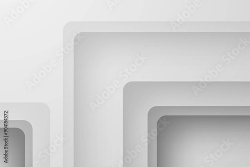 Abstract white background with rounded corners and shadows.