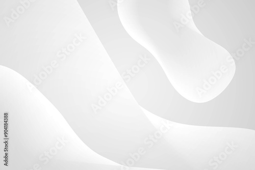 Abstract white background with smooth flowing curves.