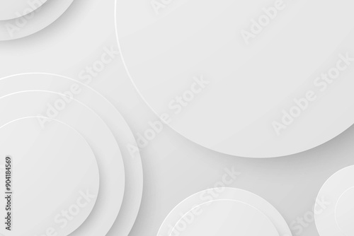 Abstract white circles on a white background.