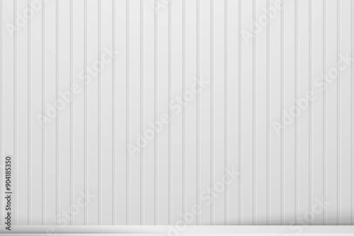 White vertical panel backdrop with shelf.