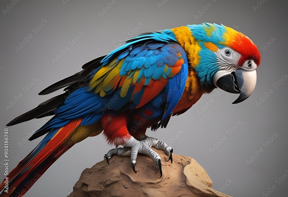 Fototapeta premium blue and yellow macaw
