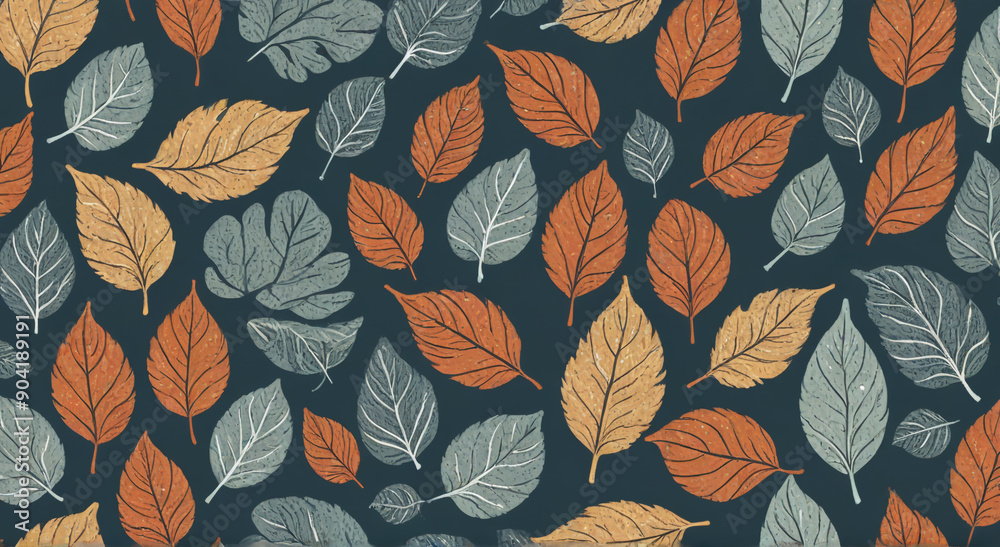 seamless pattern with leaves seamless pattern with leaves