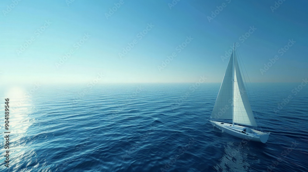 Obraz premium Sailboat on the Ocean