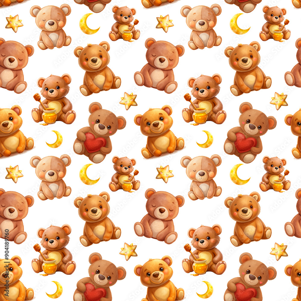 seamless pattern with teddy bears seamless pattern with teddy bears