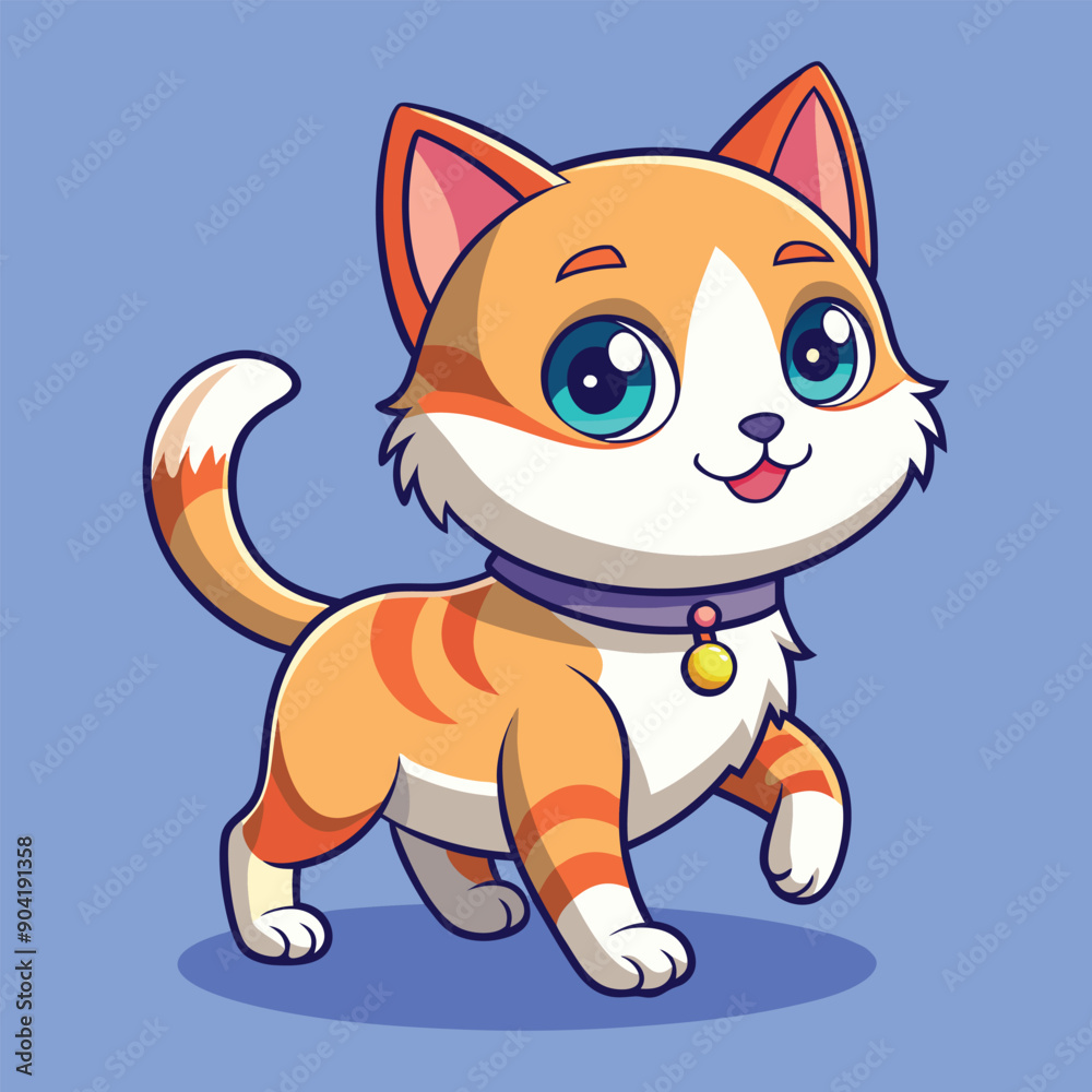 Obraz premium Baby cute cat vector