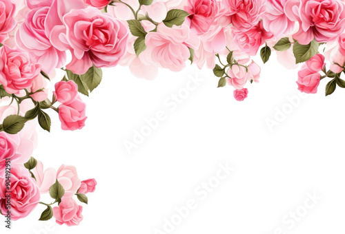 PNG Rose border from bottom pattern flower petal.