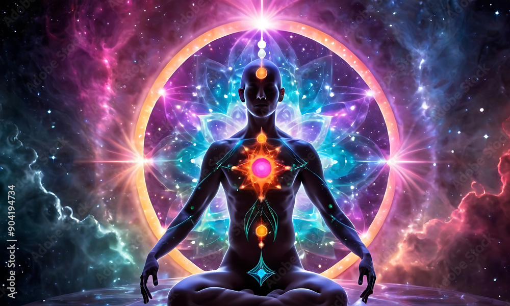 a stunning image of a meditative astral body surrounded by a rich, abstract space backdrop5 a stunning image of a meditative astral body surrounded by a rich, abstract space backdrop5