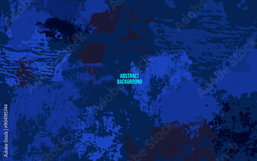 Beautiful grunge blue art abstract background. With free space for text.