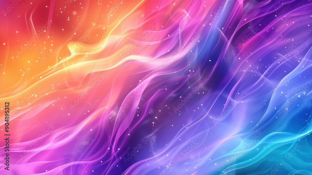 Fototapeta premium Regenbogen Hintergrund, Design Abstrakt, Bunt, Farben, generative AI