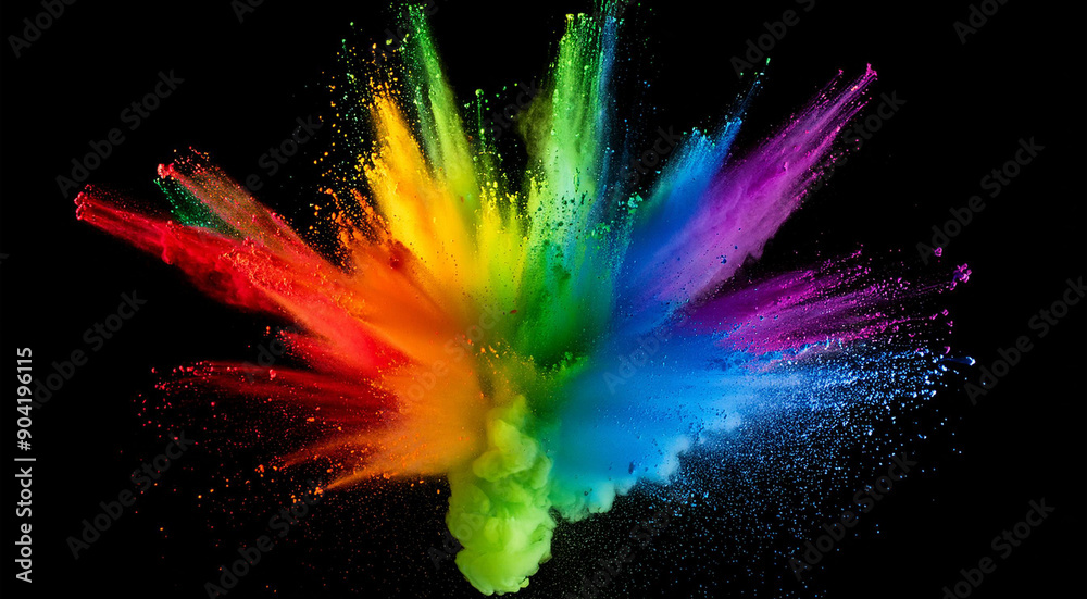 Gay Colored Paint Splatter Solid Black Background Gay Colored Paint Splatter Solid Black Background