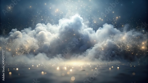 A Celestial Landscape of Clouds, Stars, and Light