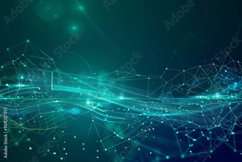 vector background for a computer network , nodes, cloud computing