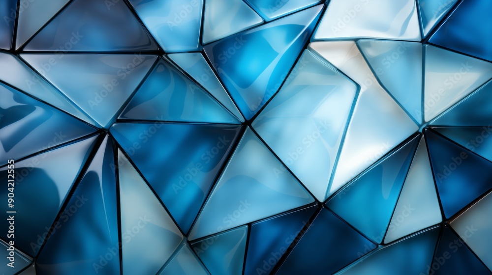 Abstract Blue Triangles Pattern Abstract Blue Triangles Pattern