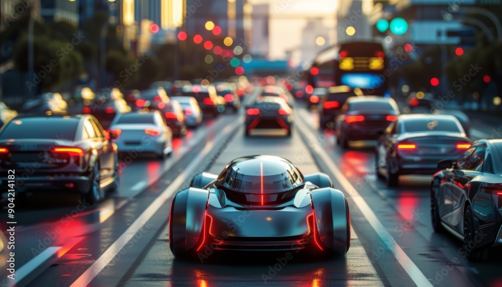 sharp photo showcasing self-driving vehicles as part future transportation autonomy concepts