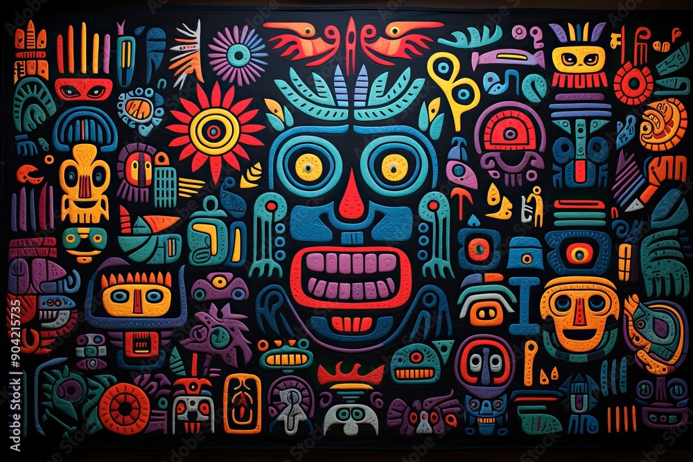 Panama Mola Tapestry Panama Mola Tapestry