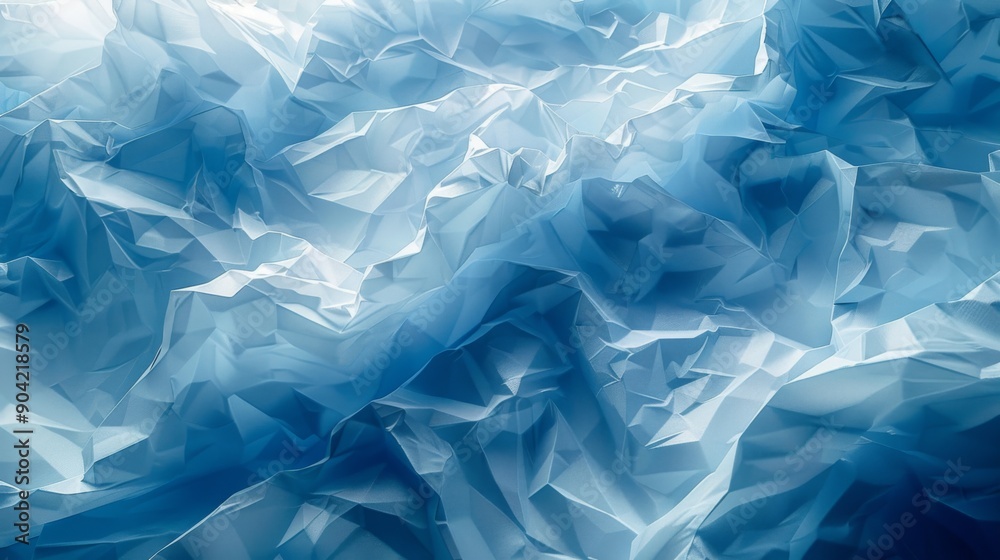Abstract Blue Wrinkled Texture Abstract Blue Wrinkled Texture