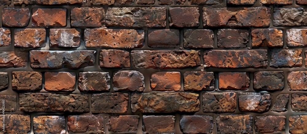 A versatile backdrop featuring a blend of aged and fresh bricks ideal for enhancing designs and presentations with copy space image