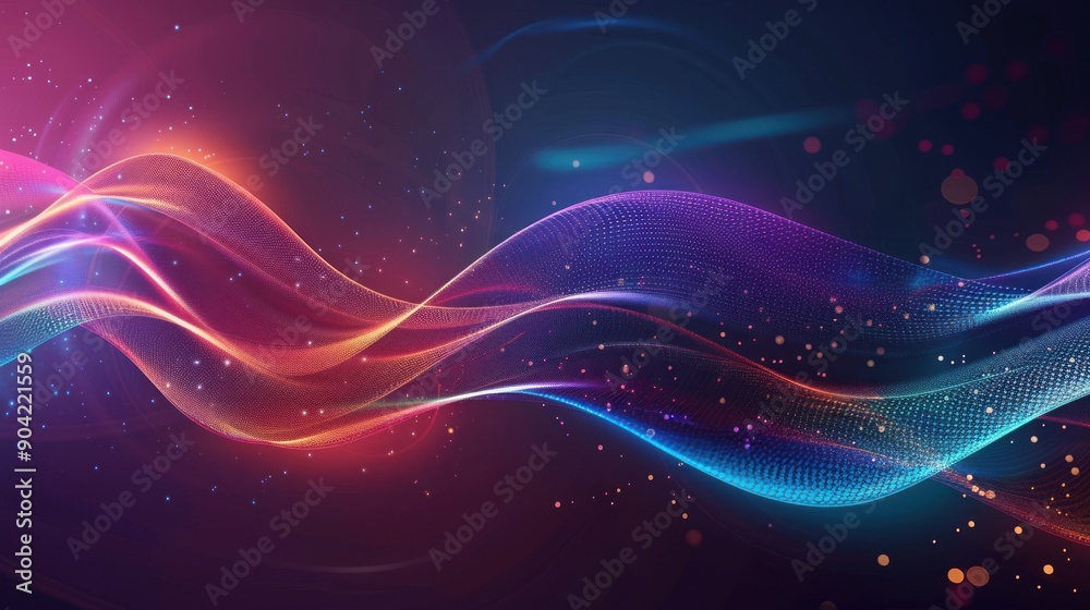 Fototapeta premium Abstract Swirling Glow with Dynamic Light