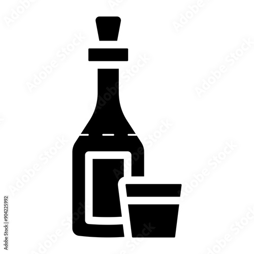 alcoholic drink glyph icon