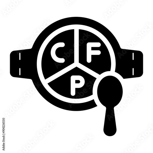 macro nutrient food glyph icon