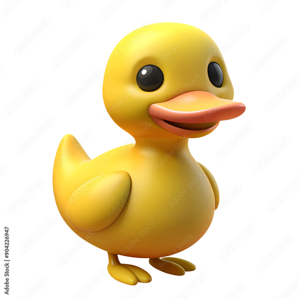 cartoon yellow duck isolated on a transparent background cartoon yellow duck isolated on a transparent background