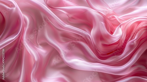 Silk background cloth sheet in pink color. Generative Ai