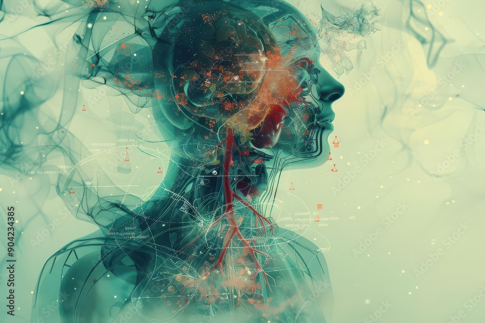 Create a sophisticated and engaging background image for a presentation ...