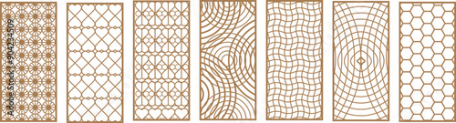 Laser cut Vector Design for CNC, Decorative stencil for laser cutting of wood panel,