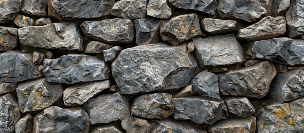 Granite stone walls providing a textured background for copy space image Granite stone walls providing a textured background for copy space image