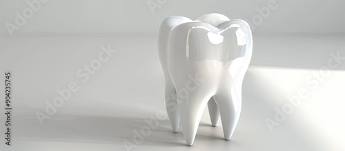 Dental tooth extraction on a clean white copy space image photo